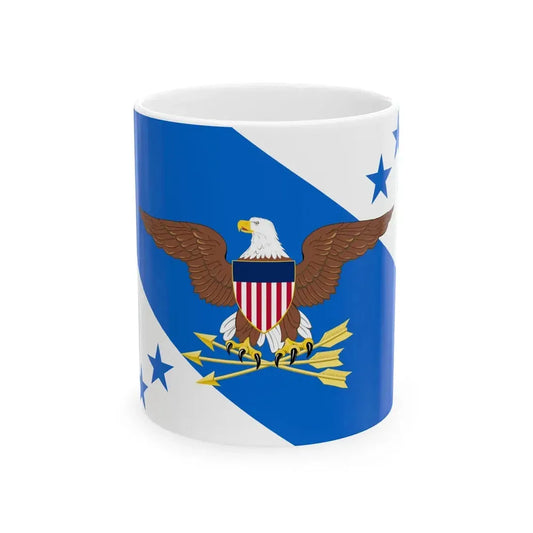 Flag of the Vice Chairman of the Joint Chiefs of Staff (United States) White Coffee Mug 11oz - Go Mug Yourself