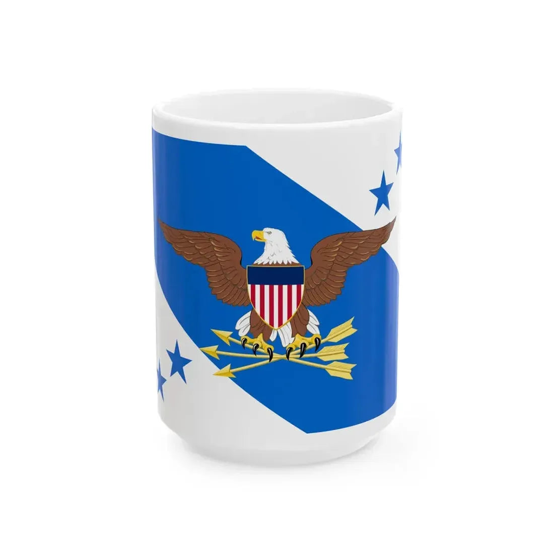Flag of the Vice Chairman of the Joint Chiefs of Staff (United States) White Coffee Mug 15oz - Go Mug Yourself