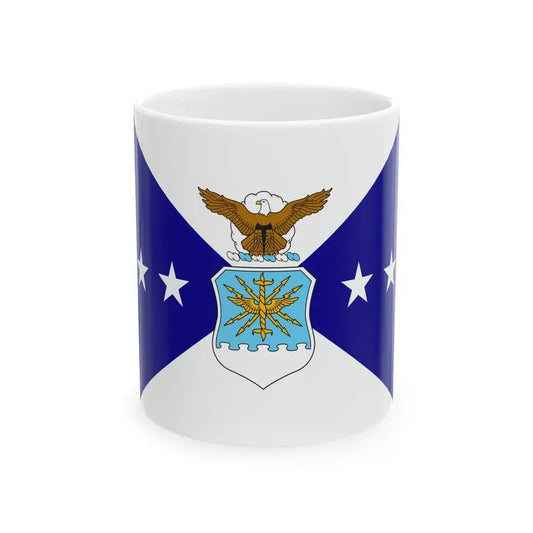 Flag of the Vice Chief of Staff of the Air Force (United States) White Coffee Mug 11oz - Go Mug Yourself