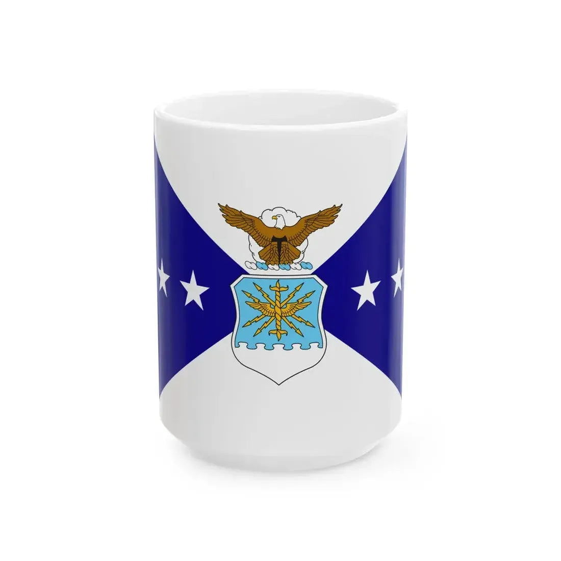 Flag of the Vice Chief of Staff of the Air Force (United States) White Coffee Mug 15oz - Go Mug Yourself