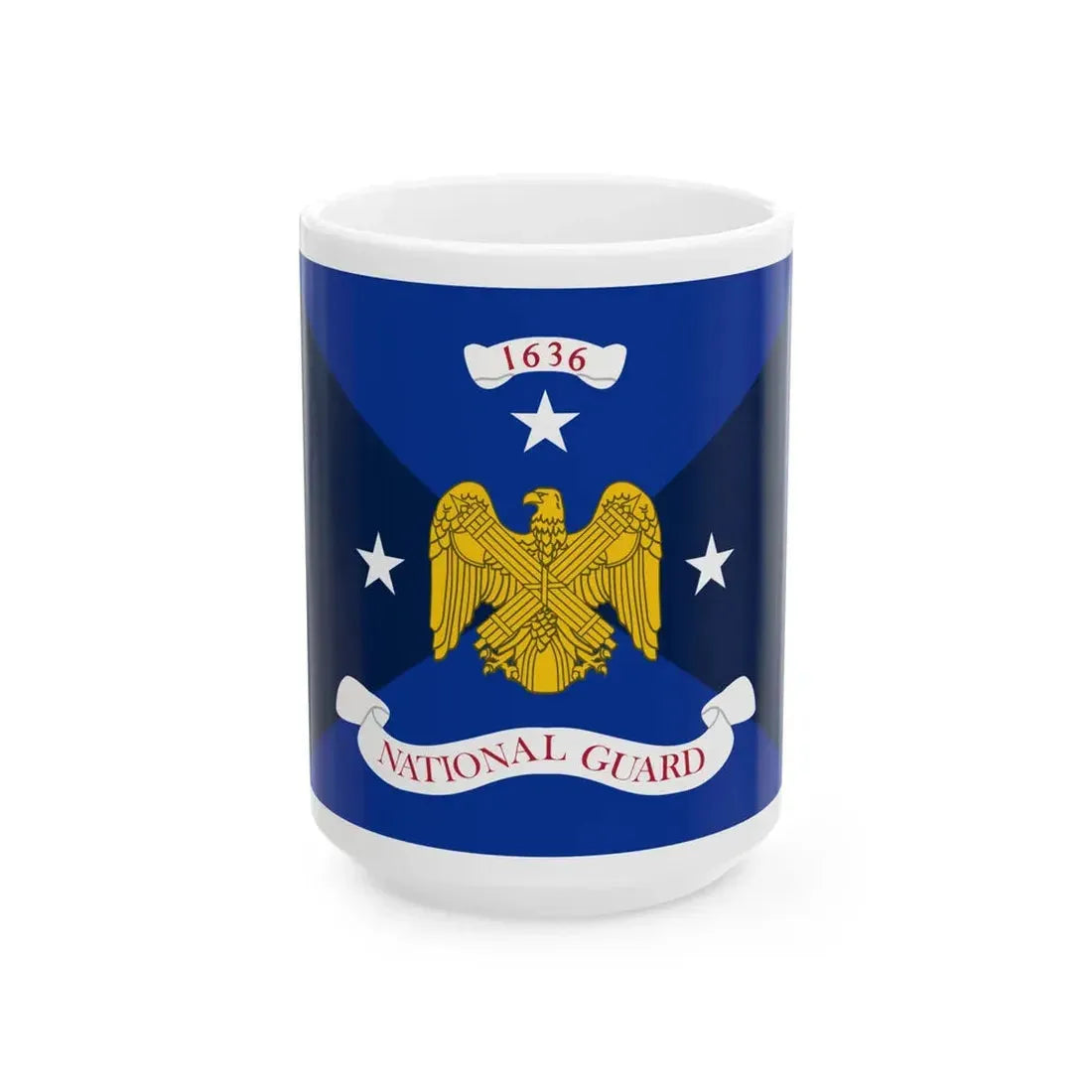 Flag of the Vice Chief of the National Guard Bureau (United States) White Coffee Mug 15oz - Go Mug Yourself