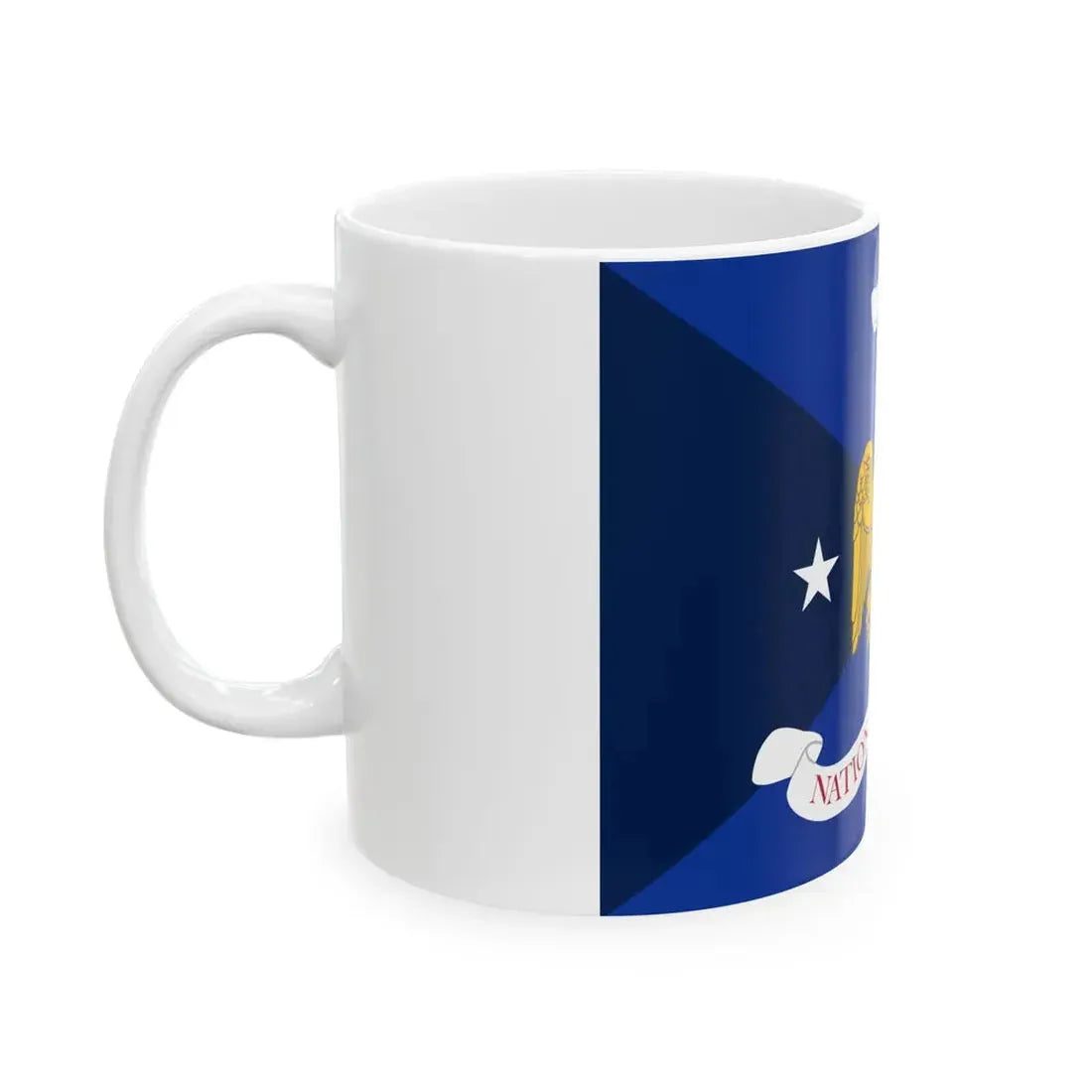 Flag of the Vice Chief of the National Guard Bureau (United States) White Coffee Mug - Go Mug Yourself