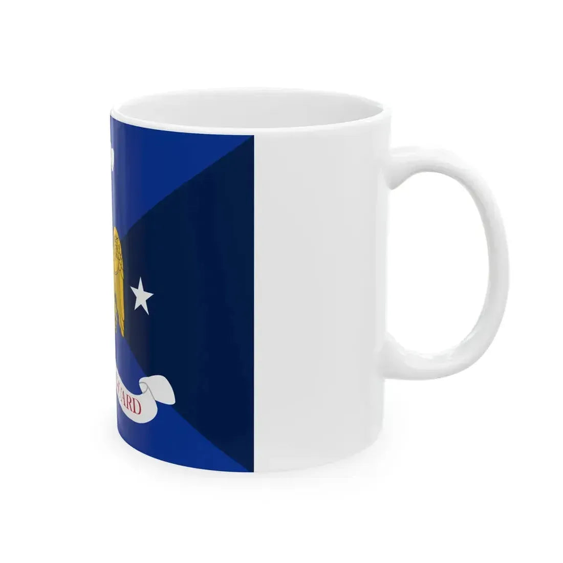 Flag of the Vice Chief of the National Guard Bureau (United States) White Coffee Mug - Go Mug Yourself