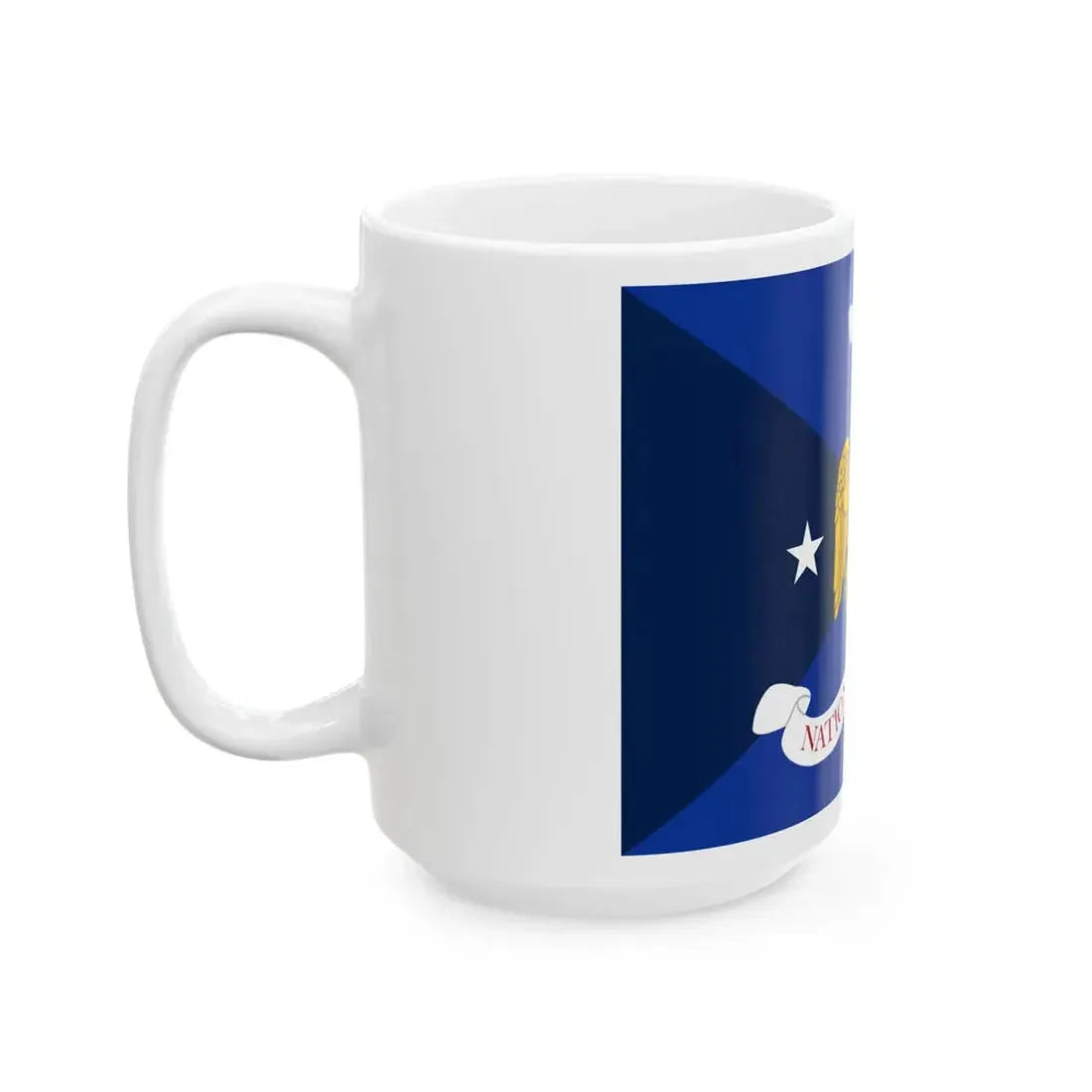 Flag of the Vice Chief of the National Guard Bureau (United States) White Coffee Mug - Go Mug Yourself