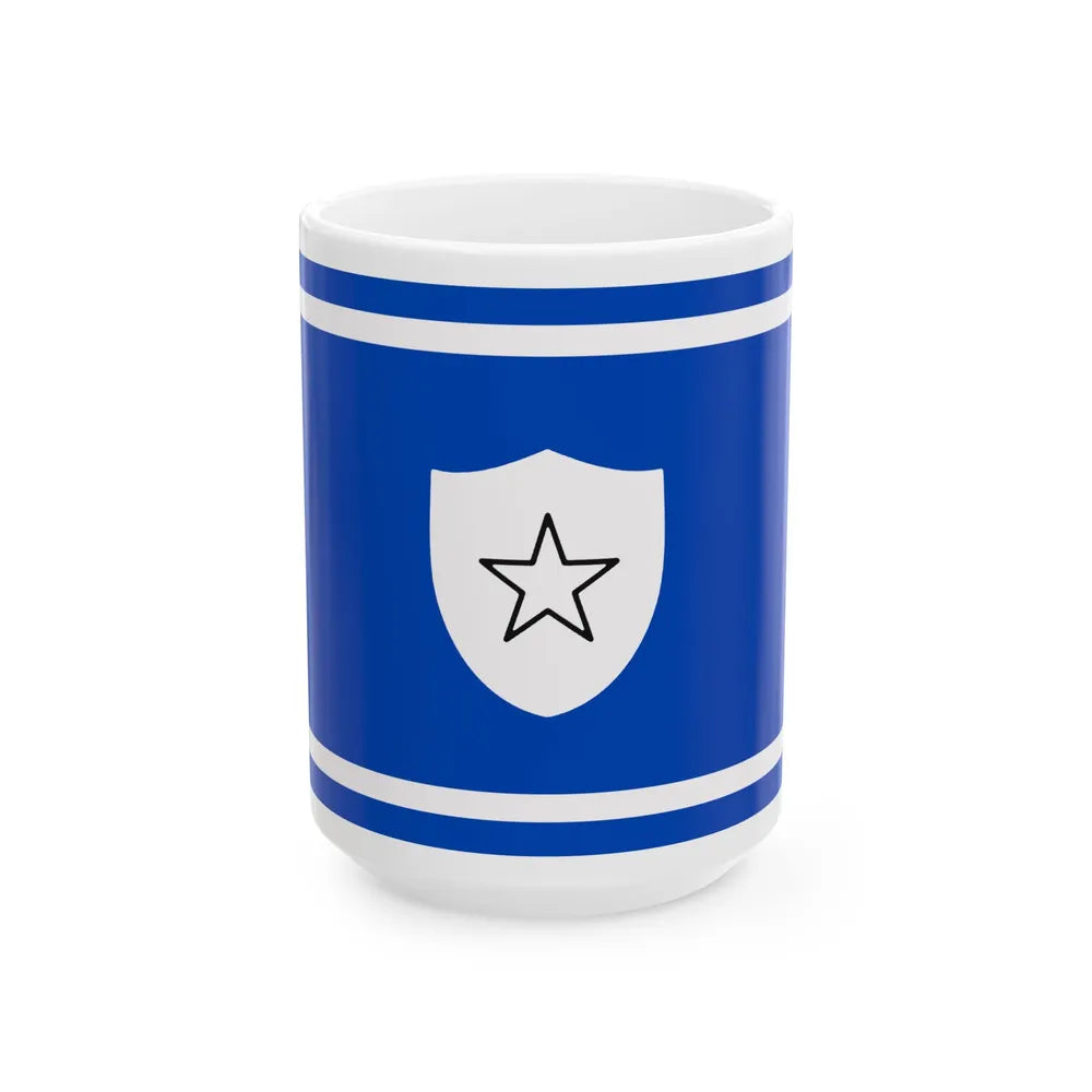 Flag of the Vice Minister Chief of General Staff of Cuba (Cuba) White Coffee Mug 15oz - Go Mug Yourself