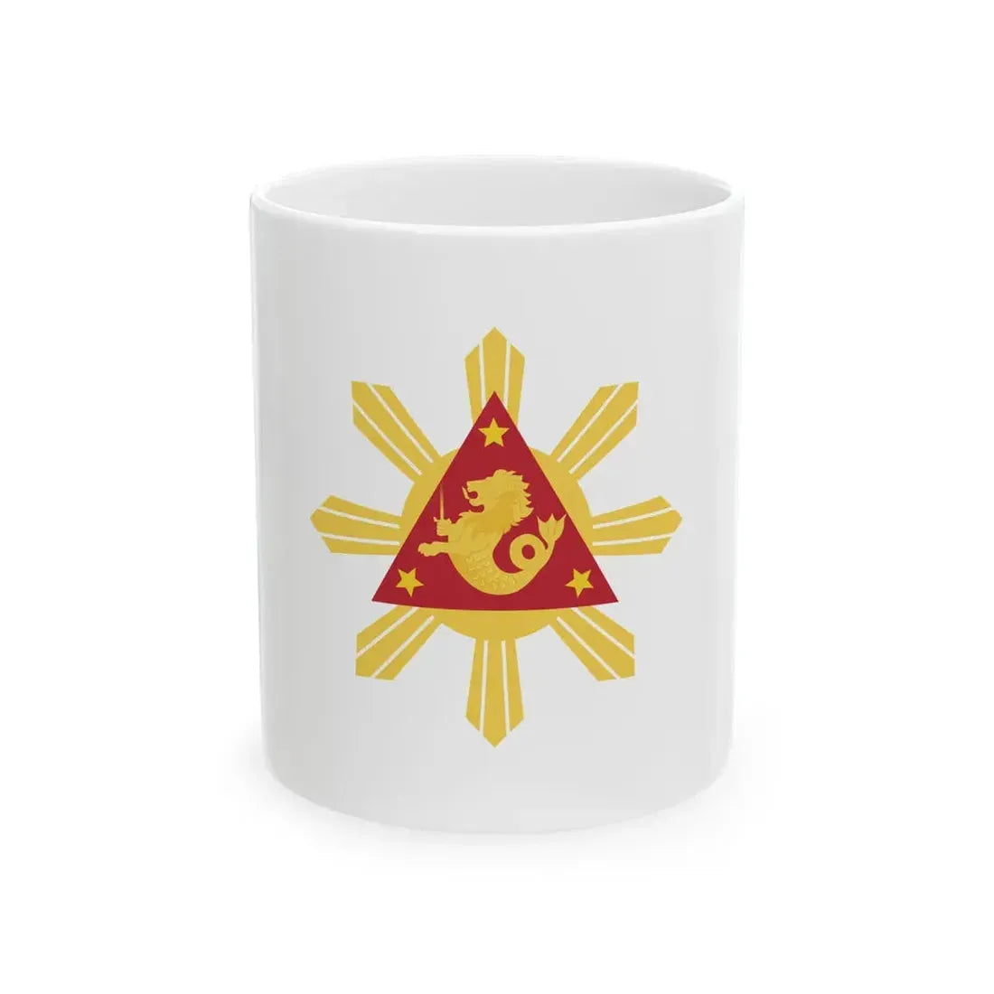 Flag of the Vice President of the Republic of the Philippines (Philippines) White Coffee Mug 11oz - Go Mug Yourself