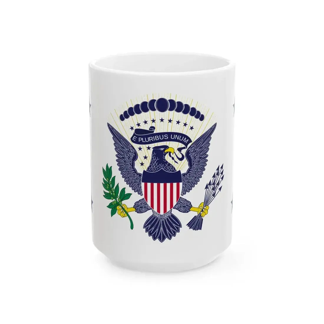 Flag of the Vice President of the United States 1936-1948 (United States) White Coffee Mug 15oz - Go Mug Yourself
