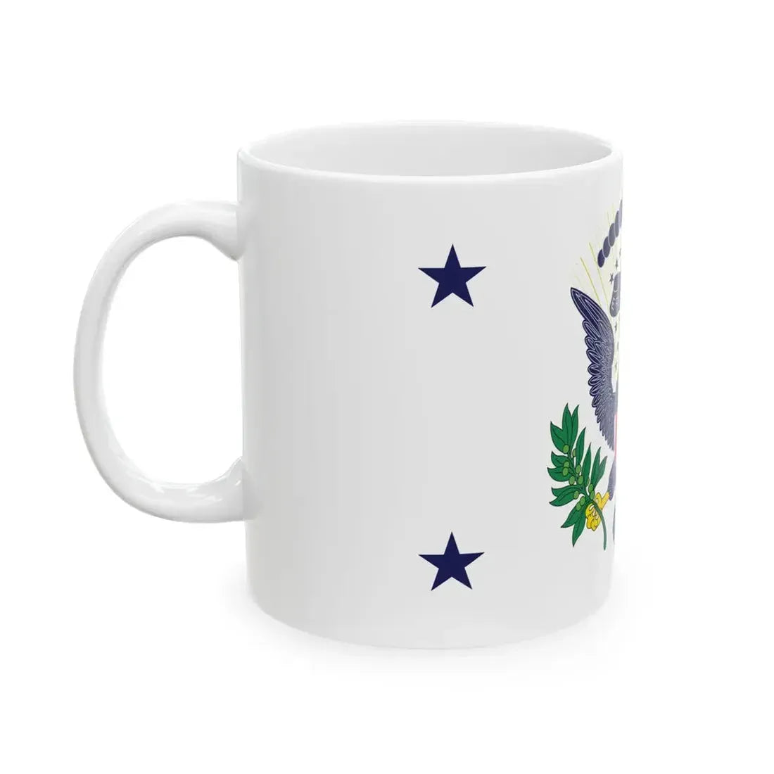 Flag of the Vice President of the United States 1936-1948 (United States) White Coffee Mug - Go Mug Yourself