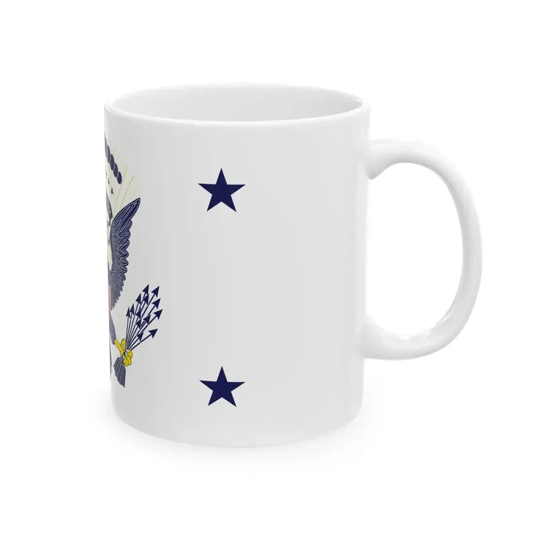 Flag of the Vice President of the United States 1936-1948 (United States) White Coffee Mug - Go Mug Yourself
