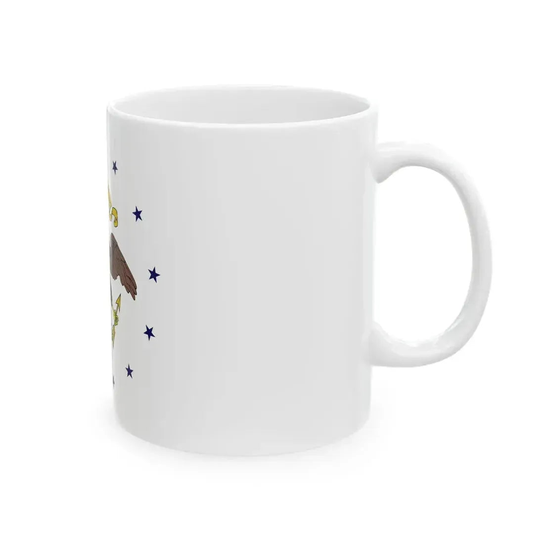 Flag of the Vice President of the United States 1948-1975 (United States) White Coffee Mug - Go Mug Yourself