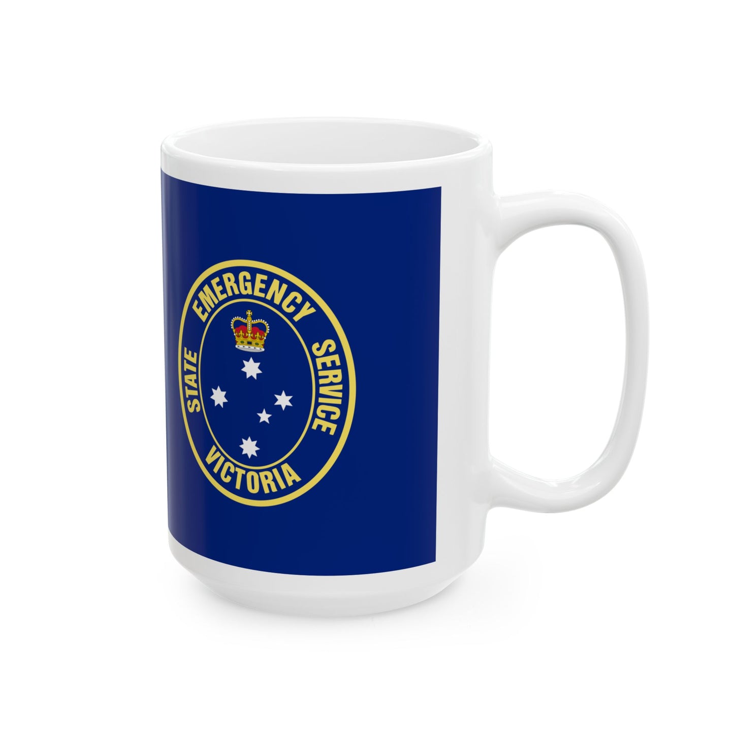 Flag of the Victoria SES (Australia) White Coffee Mug-Go Mug Yourself