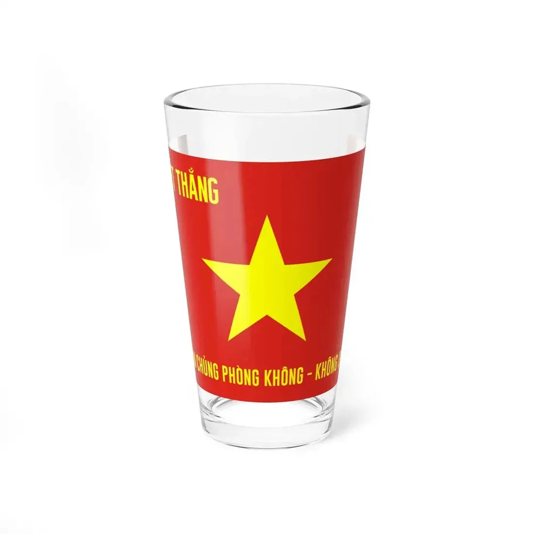 Flag of the Vietnam Peoples Air Force (Vietnam) Pint Glass 16oz 16oz - Go Mug Yourself