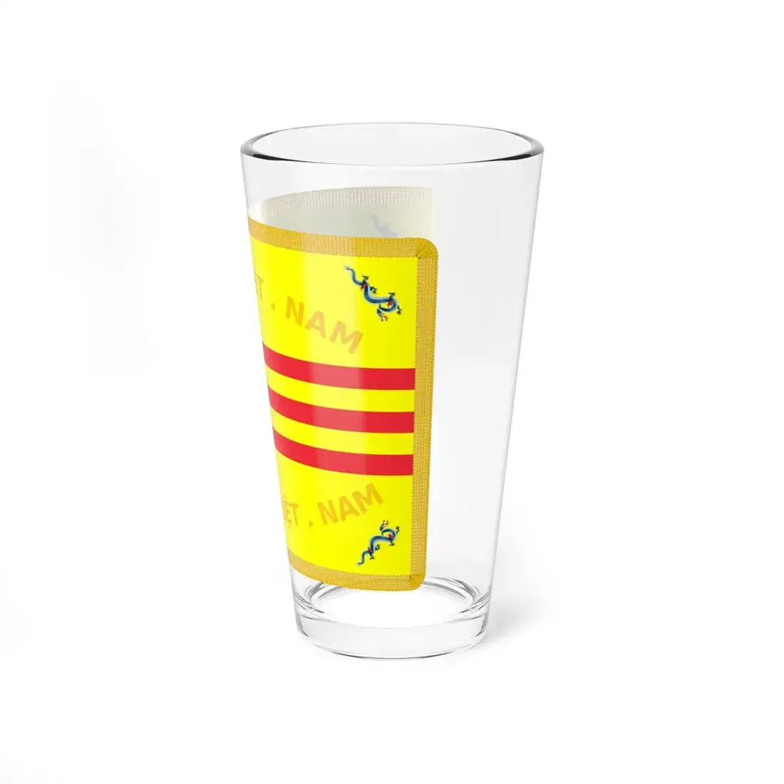 Flag of the Vietnamese National Army (Vietnam) Pint Glass 16oz - Go Mug Yourself