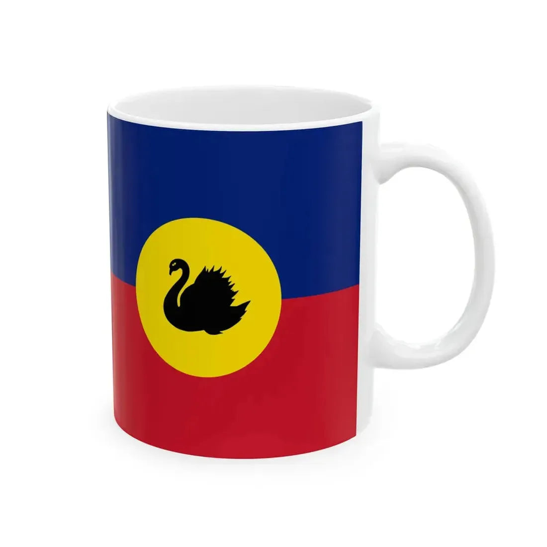 Flag of the Western Australia Fire and Rescue Service (Australia) White Coffee Mug - Go Mug Yourself