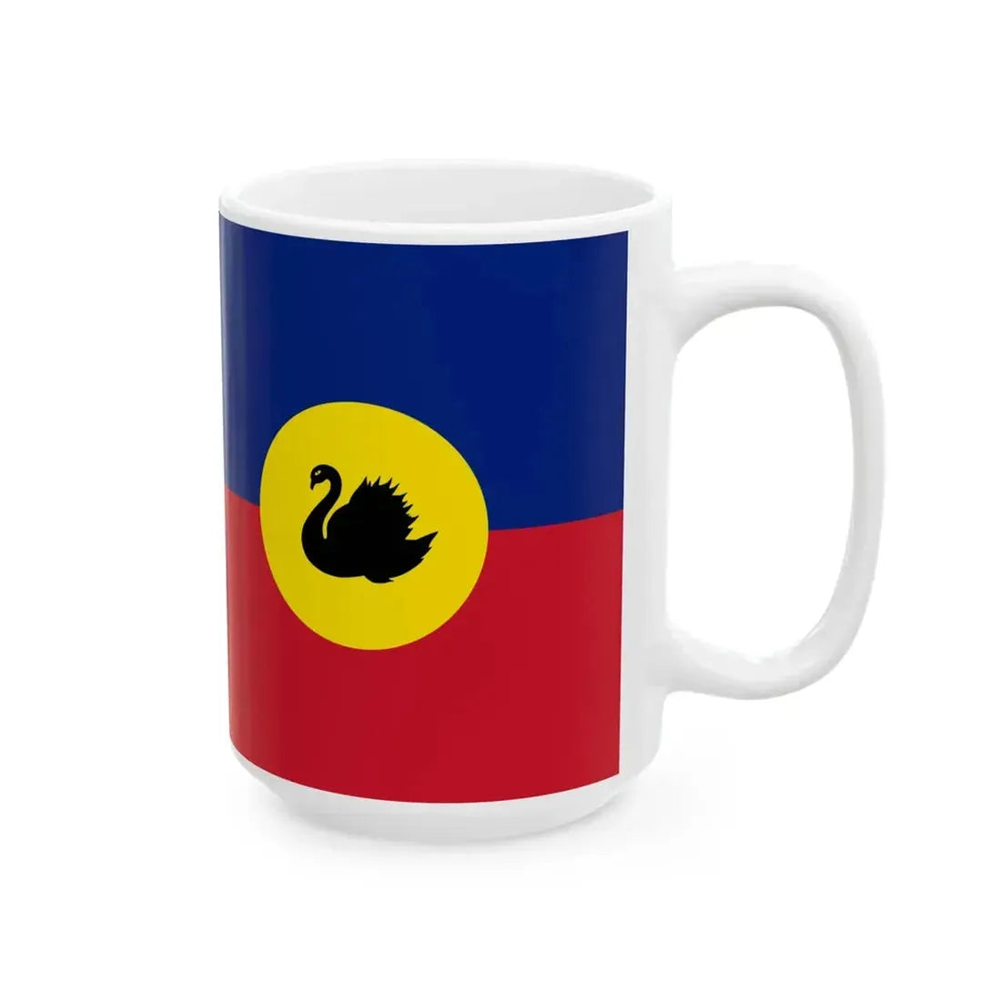Flag of the Western Australia Fire and Rescue Service (Australia) White Coffee Mug - Go Mug Yourself