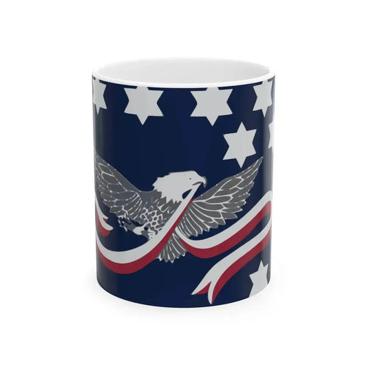 Flag of the Whiskey Rebellion (United States) White Coffee Mug 11oz - Go Mug Yourself