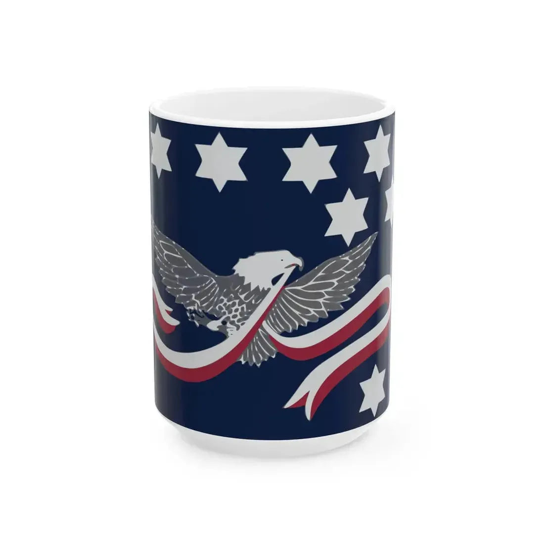 Flag of the Whiskey Rebellion (United States) White Coffee Mug 15oz - Go Mug Yourself