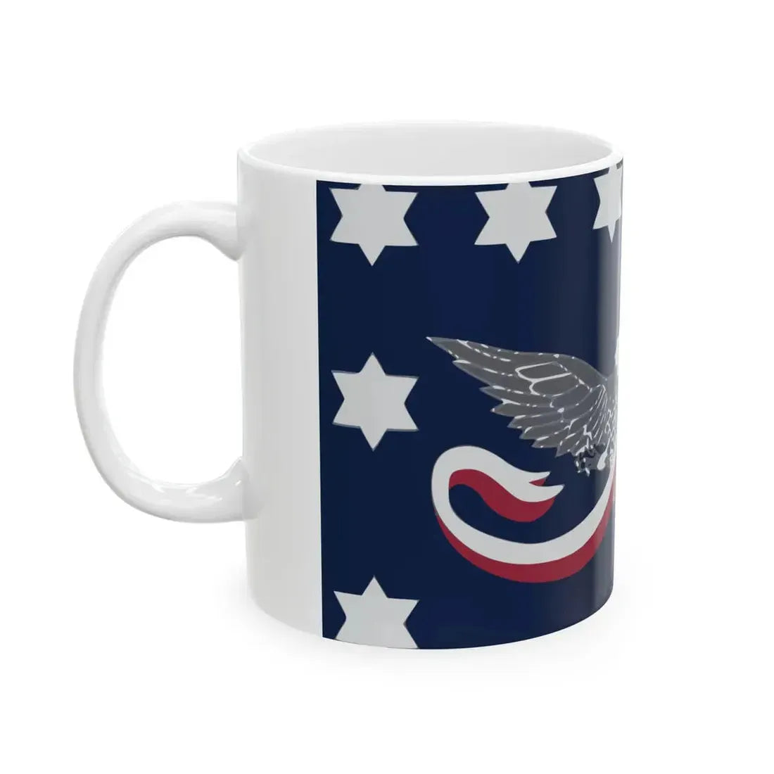Flag of the Whiskey Rebellion (United States) White Coffee Mug - Go Mug Yourself