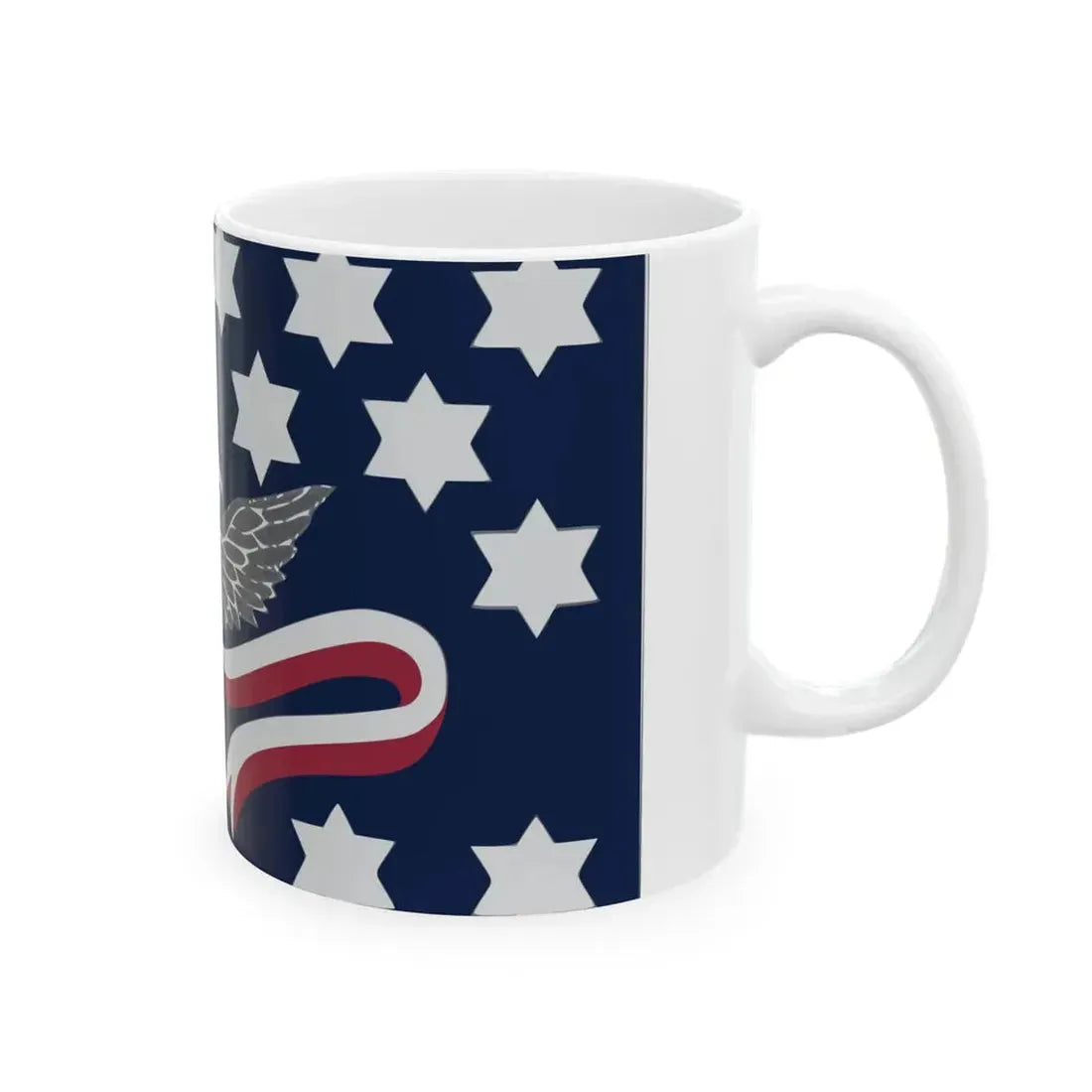 Flag of the Whiskey Rebellion (United States) White Coffee Mug - Go Mug Yourself