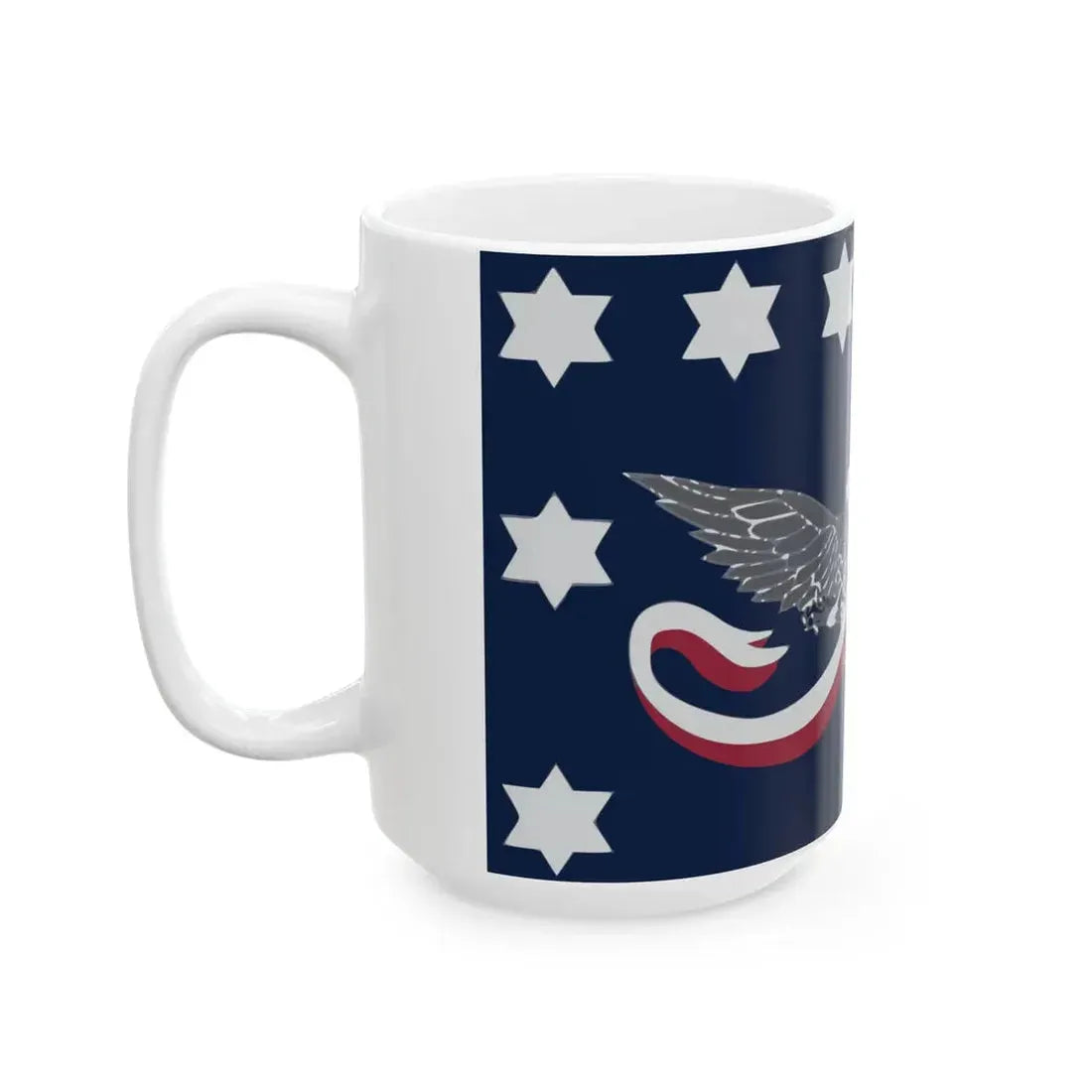 Flag of the Whiskey Rebellion (United States) White Coffee Mug - Go Mug Yourself