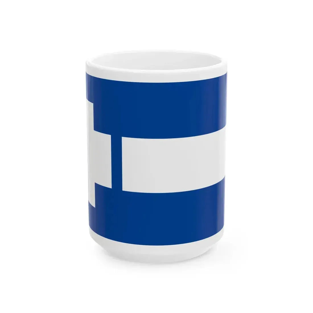 Flag of Thrace district (Greece) White Coffee Mug 15oz - Go Mug Yourself