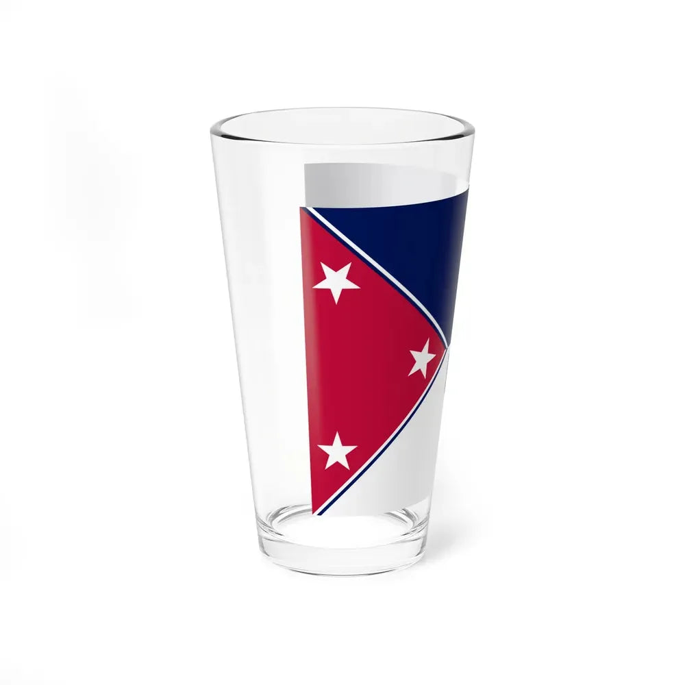 Flag of Three Rivers, Michigan - Pint Glass 16oz - Go Mug Yourself