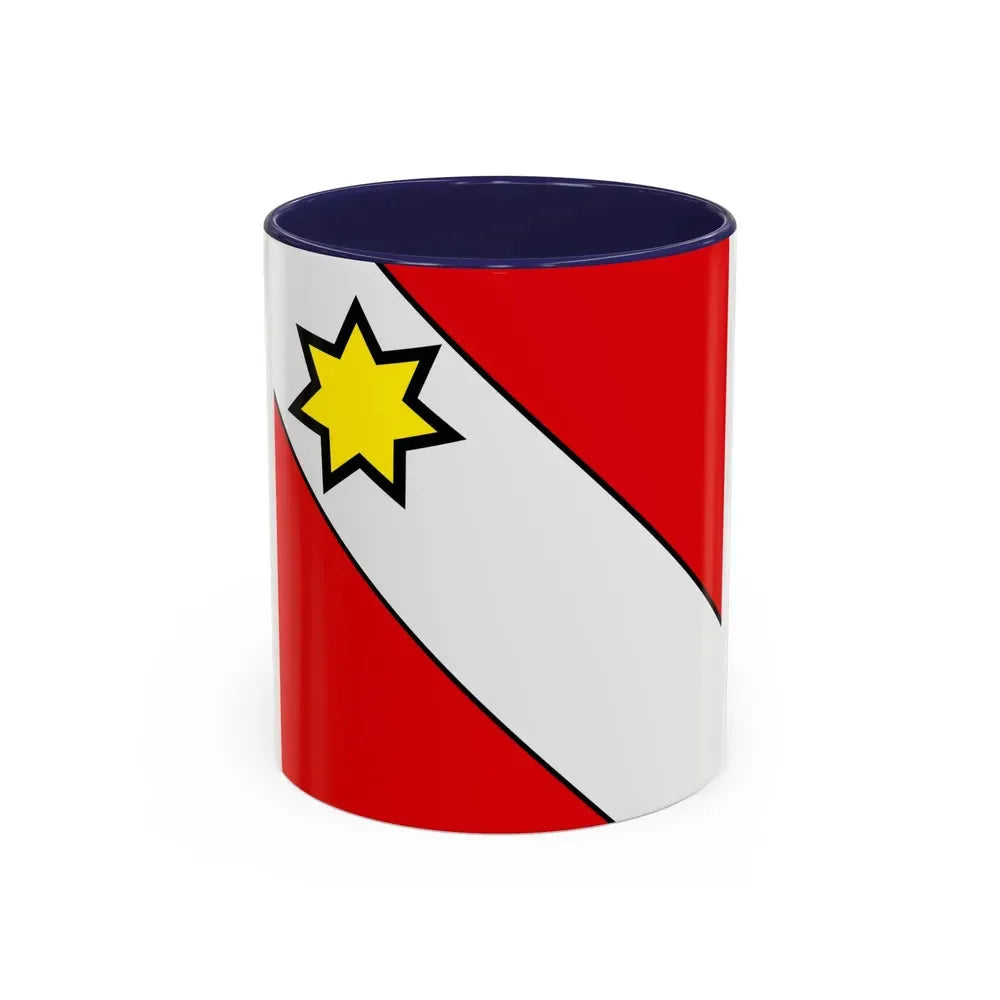 Flag of Thun Switzerland - Accent Coffee Mug 11oz Navy - Go Mug Yourself