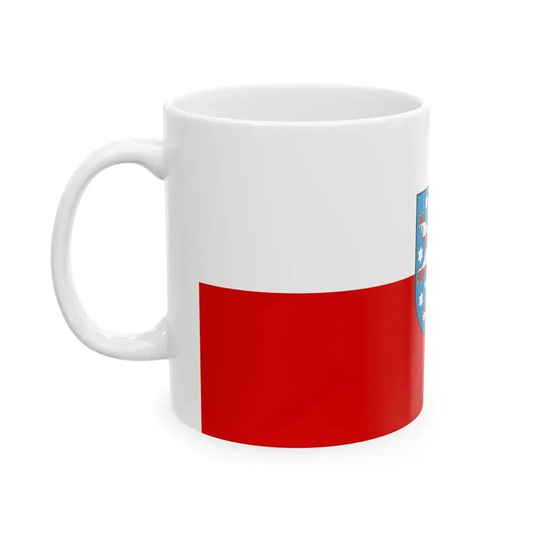 Flag of Thuringia state (Germany) White Coffee Mug - Go Mug Yourself