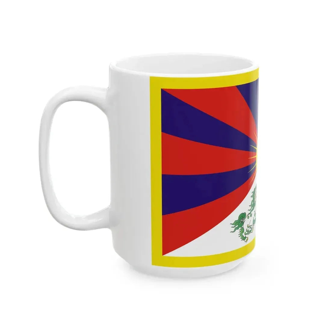 Flag of Tibet (China) White Coffee Mug - Go Mug Yourself