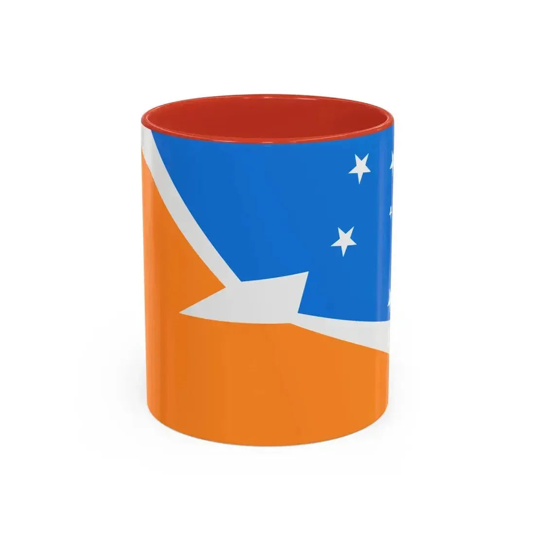 Flag of Tierra del Fuego Province Argentina - Accent Coffee Mug 11oz Red - Go Mug Yourself