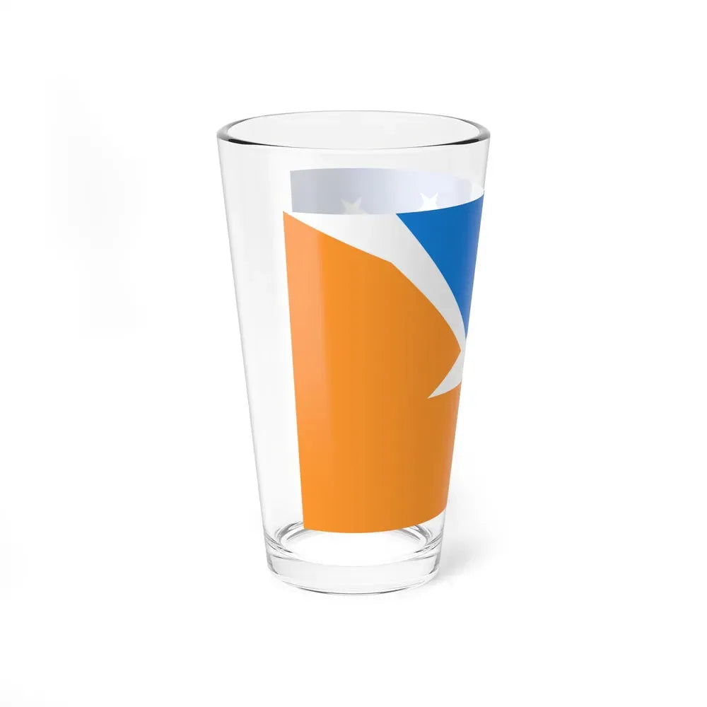 Flag of Tierra del Fuego Province Argentina - Pint Glass 16oz - Go Mug Yourself