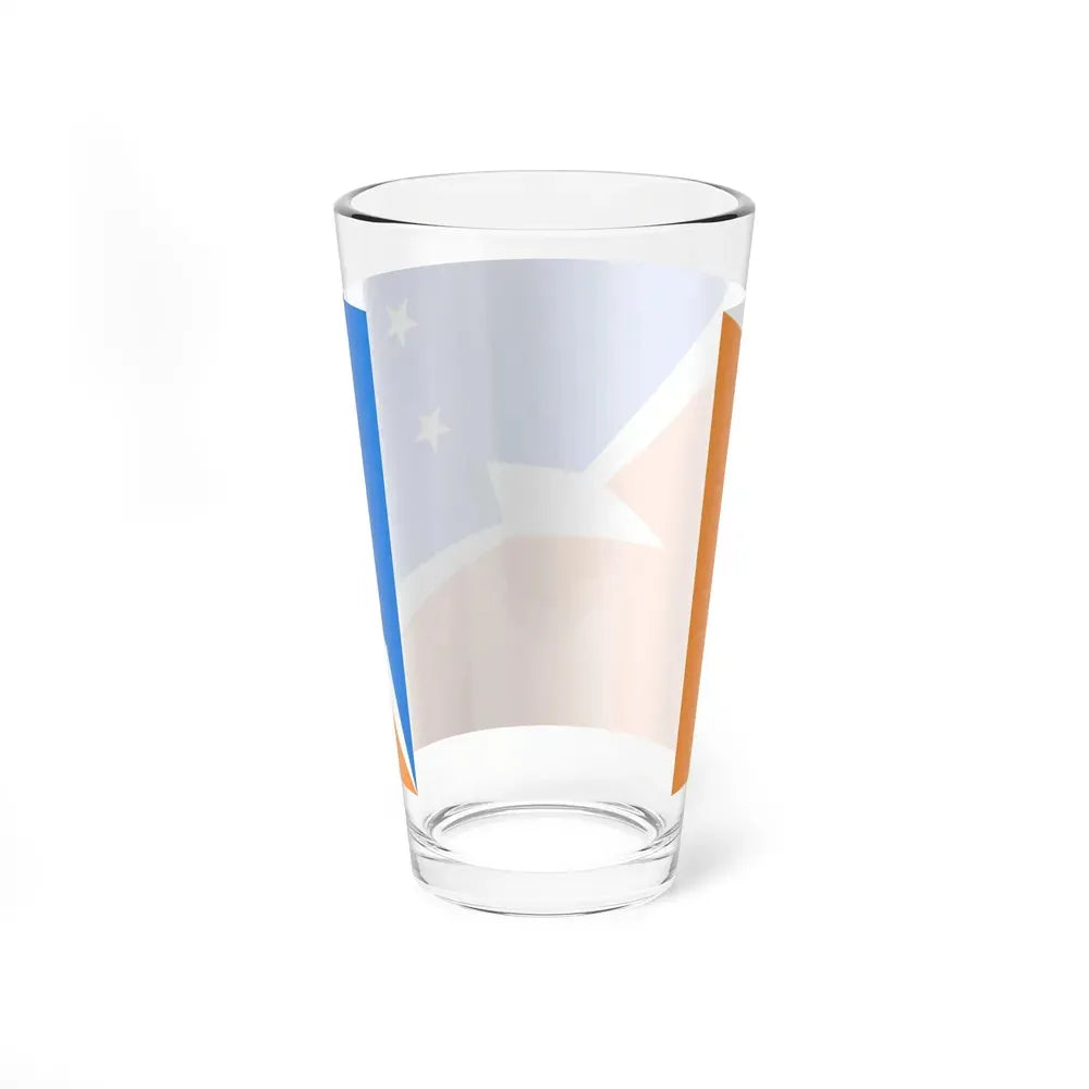 Flag of Tierra del Fuego Province Argentina - Pint Glass 16oz - Go Mug Yourself