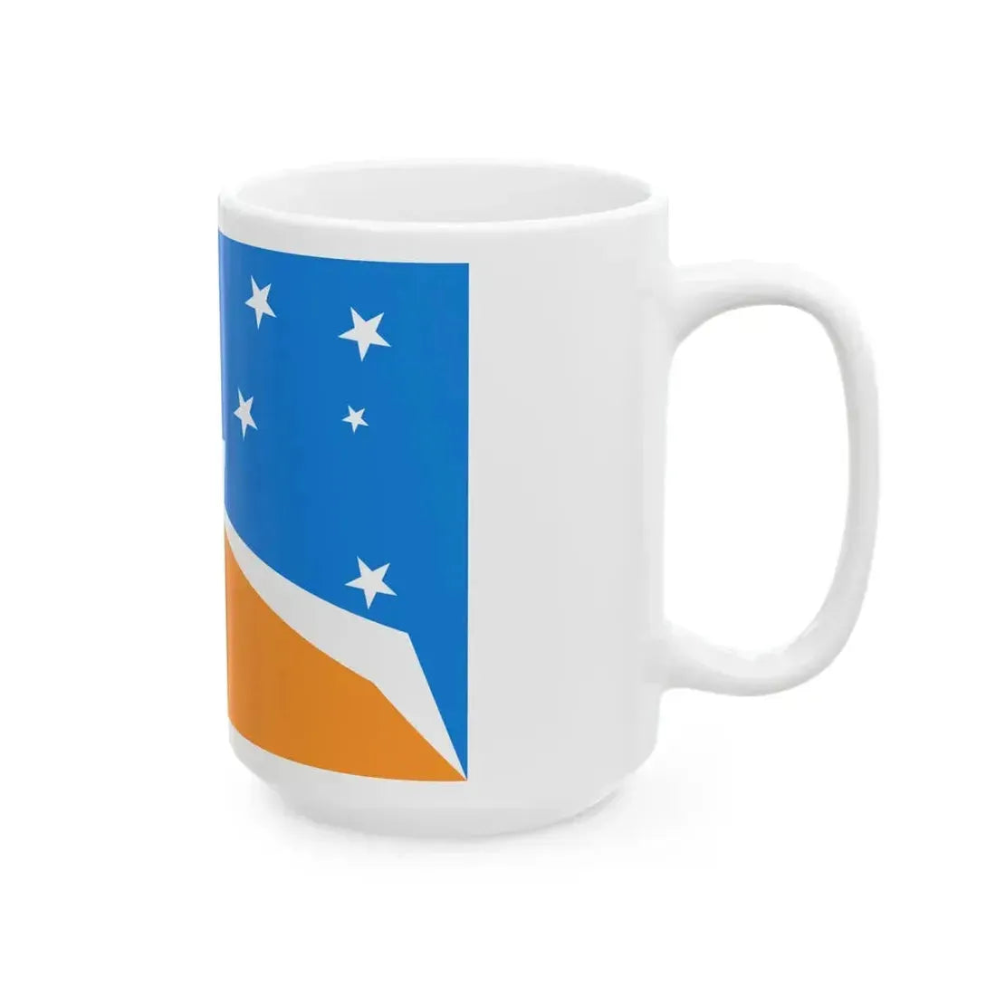Flag of Tierra del Fuego Province Argentina - White Coffee Mug - Go Mug Yourself