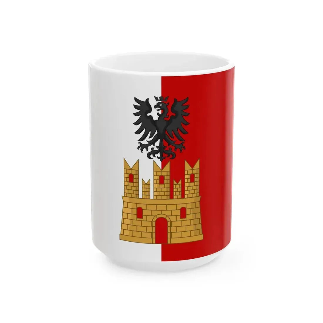 Flag of Tirano (Italy) White Coffee Mug 15oz - Go Mug Yourself