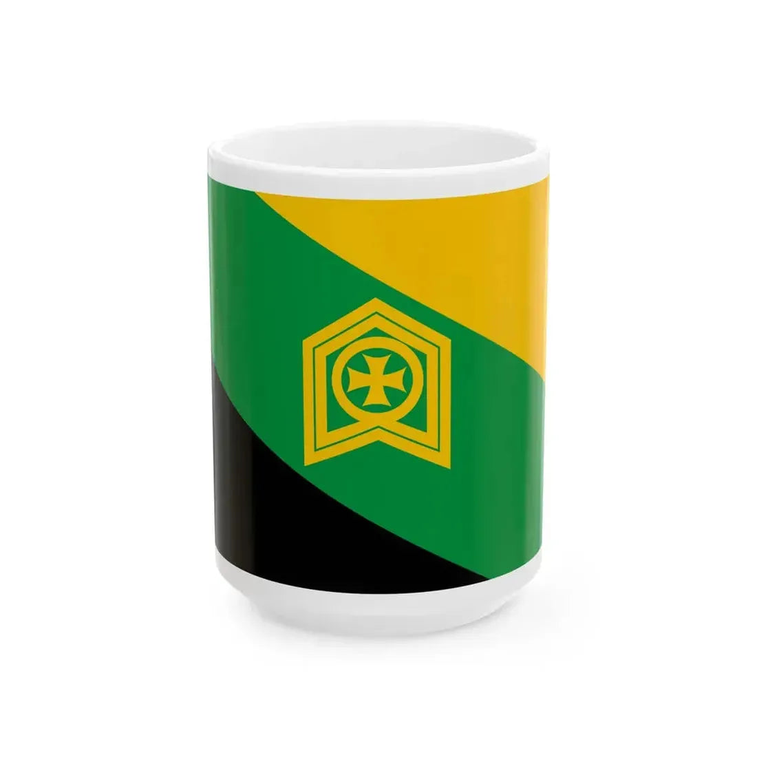 Flag of Tkibuli Municipality (Georgia) White Coffee Mug 15oz - Go Mug Yourself