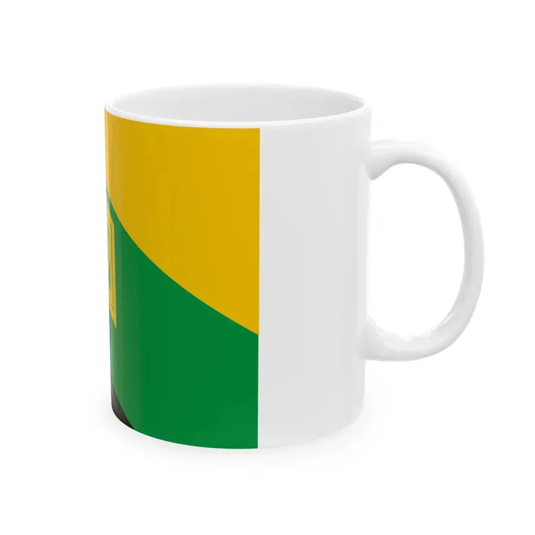 Flag of Tkibuli Municipality (Georgia) White Coffee Mug - Go Mug Yourself
