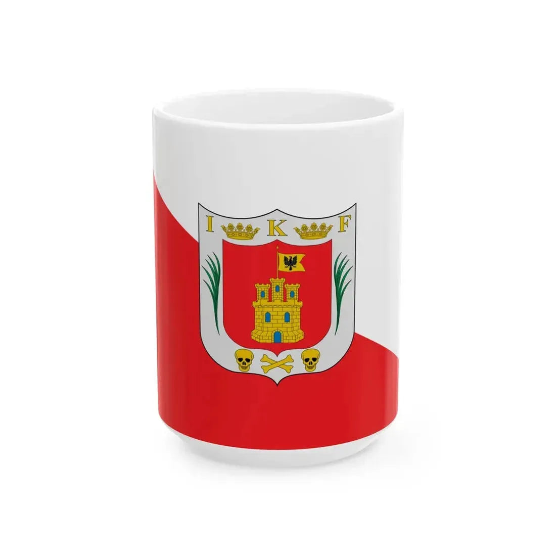 Flag of Tlaxcala local (Mexico) White Coffee Mug 15oz - Go Mug Yourself