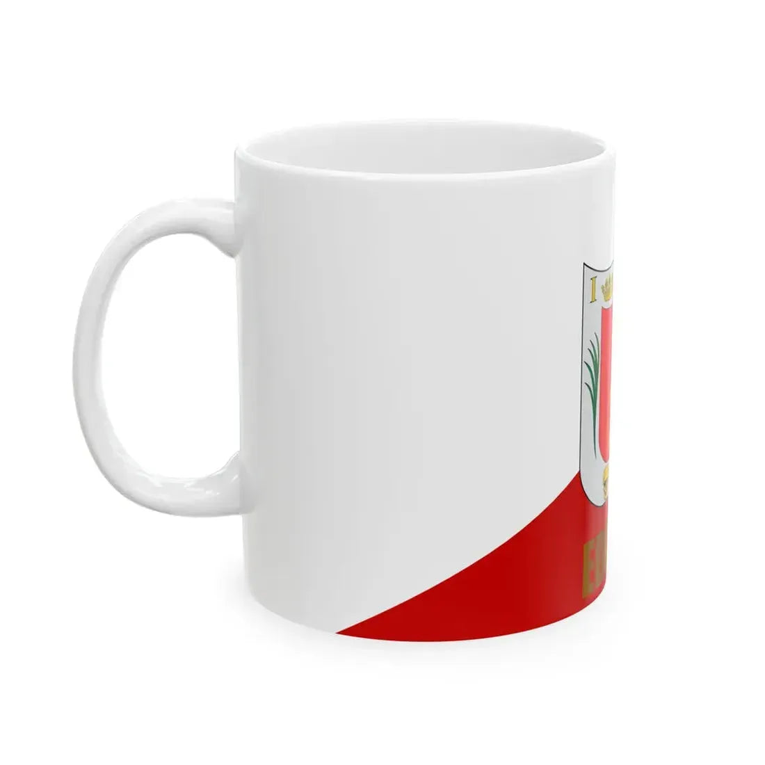 Flag of Tlaxcala reverse side (Mexico) White Coffee Mug - Go Mug Yourself