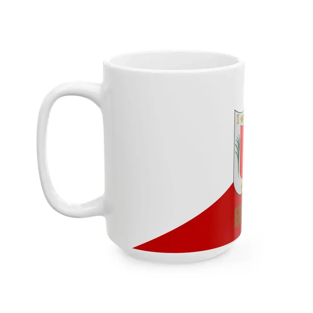 Flag of Tlaxcala reverse side (Mexico) White Coffee Mug - Go Mug Yourself