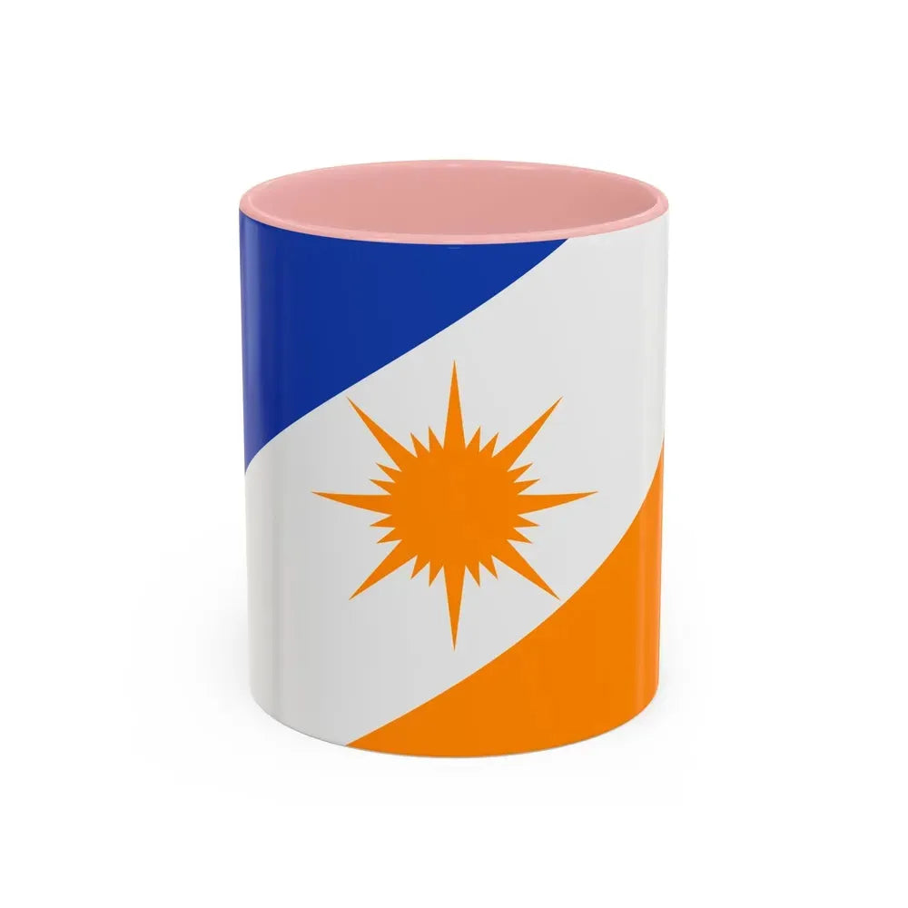 Flag of Tocantins Brazil - Accent Coffee Mug 11oz Pink - Go Mug Yourself