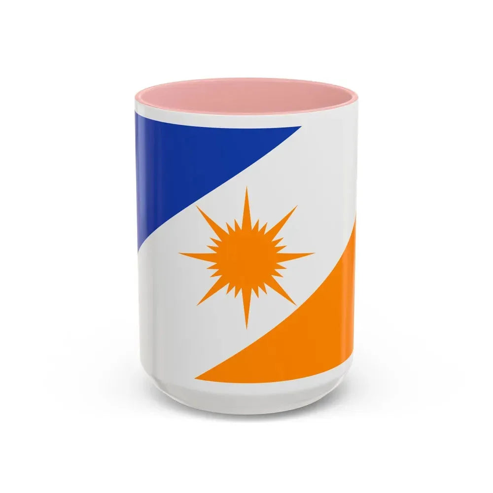 Flag of Tocantins Brazil - Accent Coffee Mug 15oz Pink - Go Mug Yourself