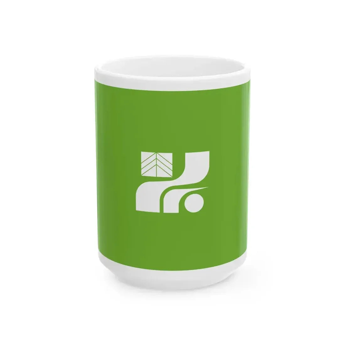 Flag of Tochigi Prefecture Japan - White Coffee Mug 15oz - Go Mug Yourself