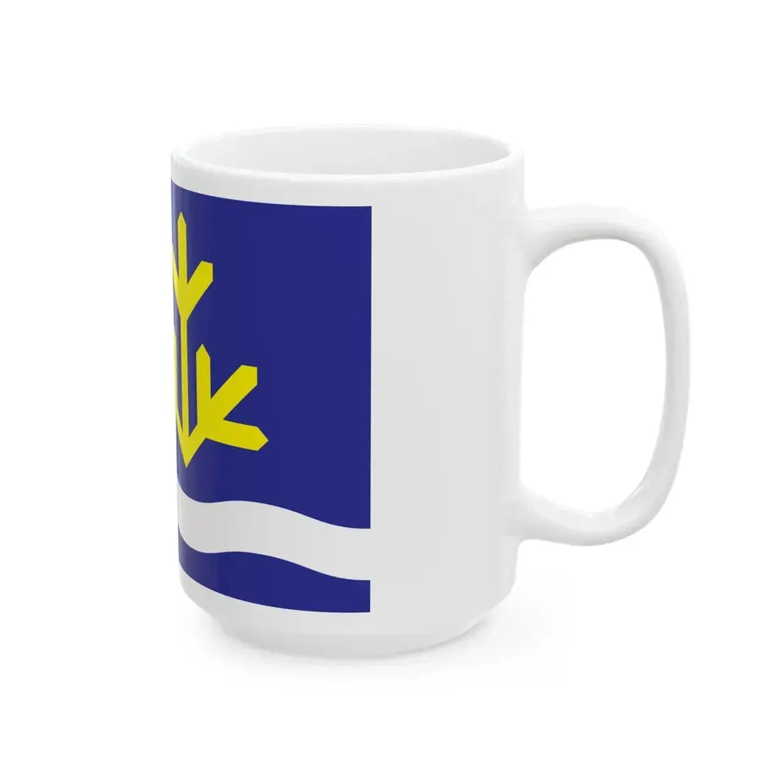 Flag of Toila Parish (Estonia) White Coffee Mug - Go Mug Yourself