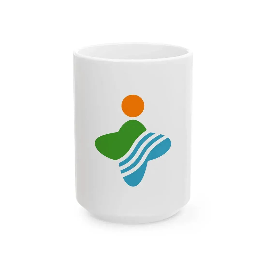 Flag of Tokamachi Niigata (Japan) White Coffee Mug 15oz - Go Mug Yourself