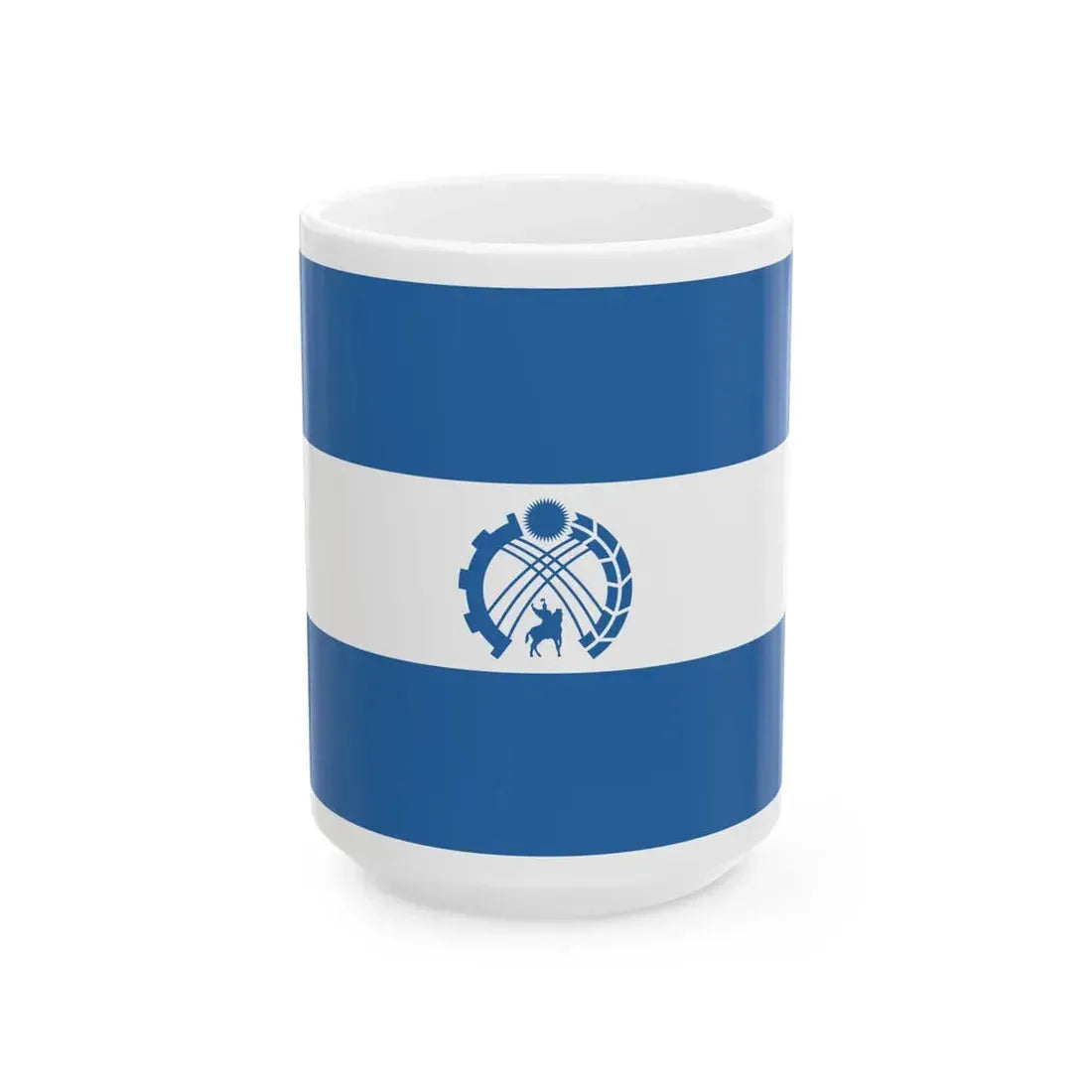 Flag of Tokmok (Kyrgyzstan) White Coffee Mug 15oz - Go Mug Yourself