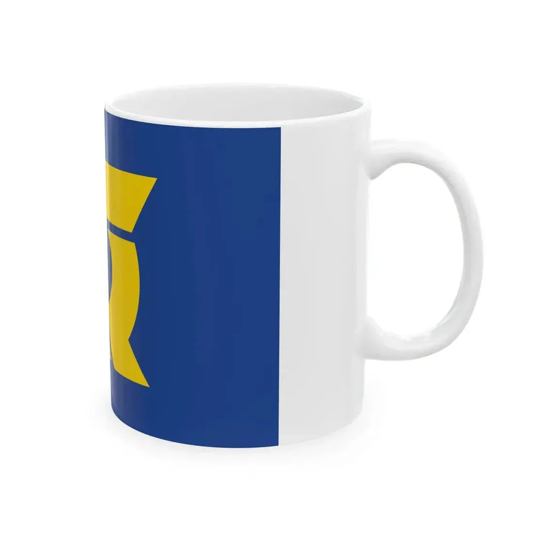 Flag of Tokushima Prefecture (Japan) White Coffee Mug - Go Mug Yourself