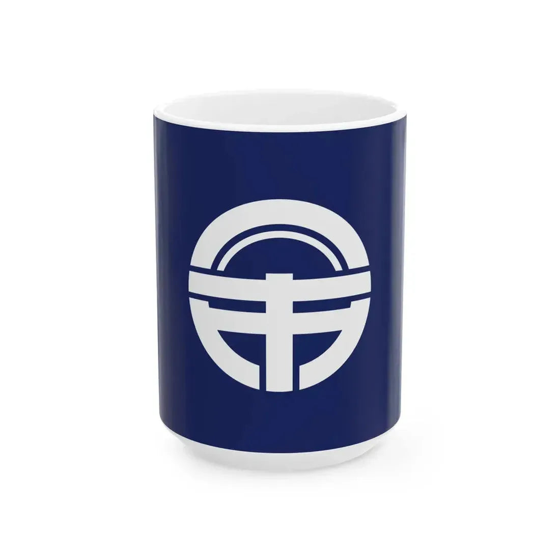 Flag of Tokushima Tokushima (Japan) White Coffee Mug 15oz - Go Mug Yourself