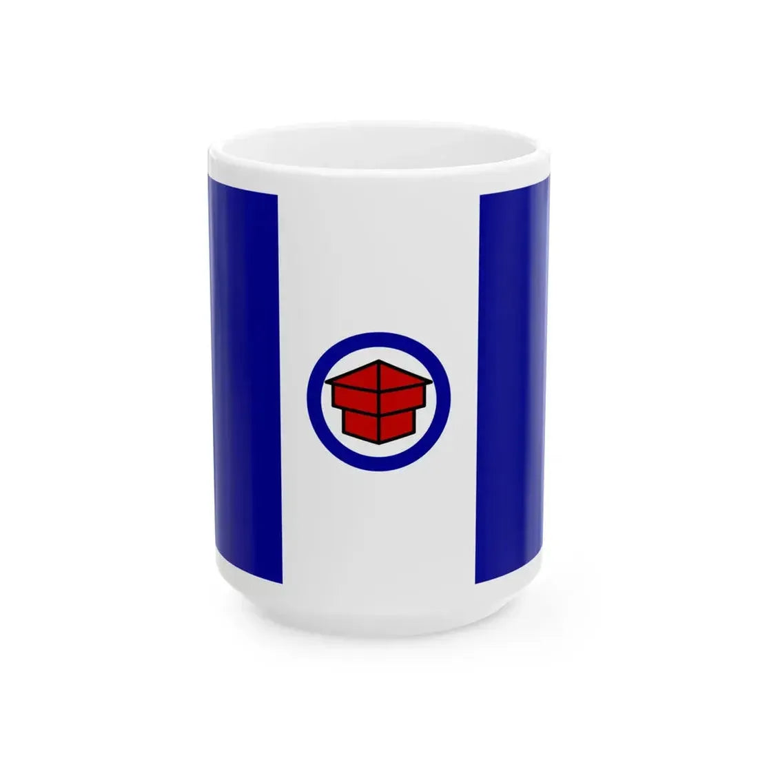 Flag of Toledo Ohio 1909-1994 (United States) White Coffee Mug 15oz - Go Mug Yourself