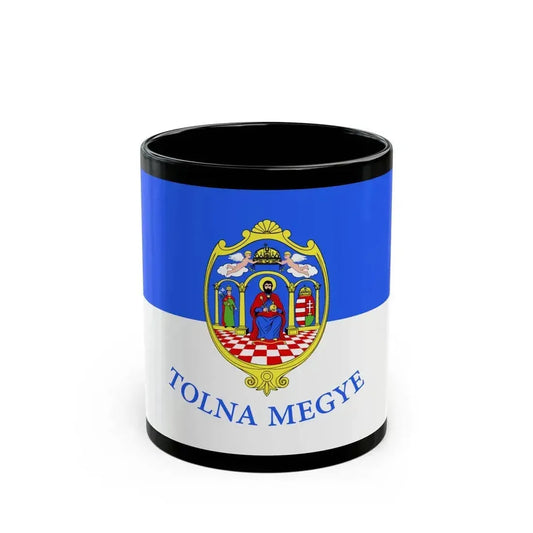 Flag of Tolna County Hungary - Black Coffee Mug 11oz - Go Mug Yourself