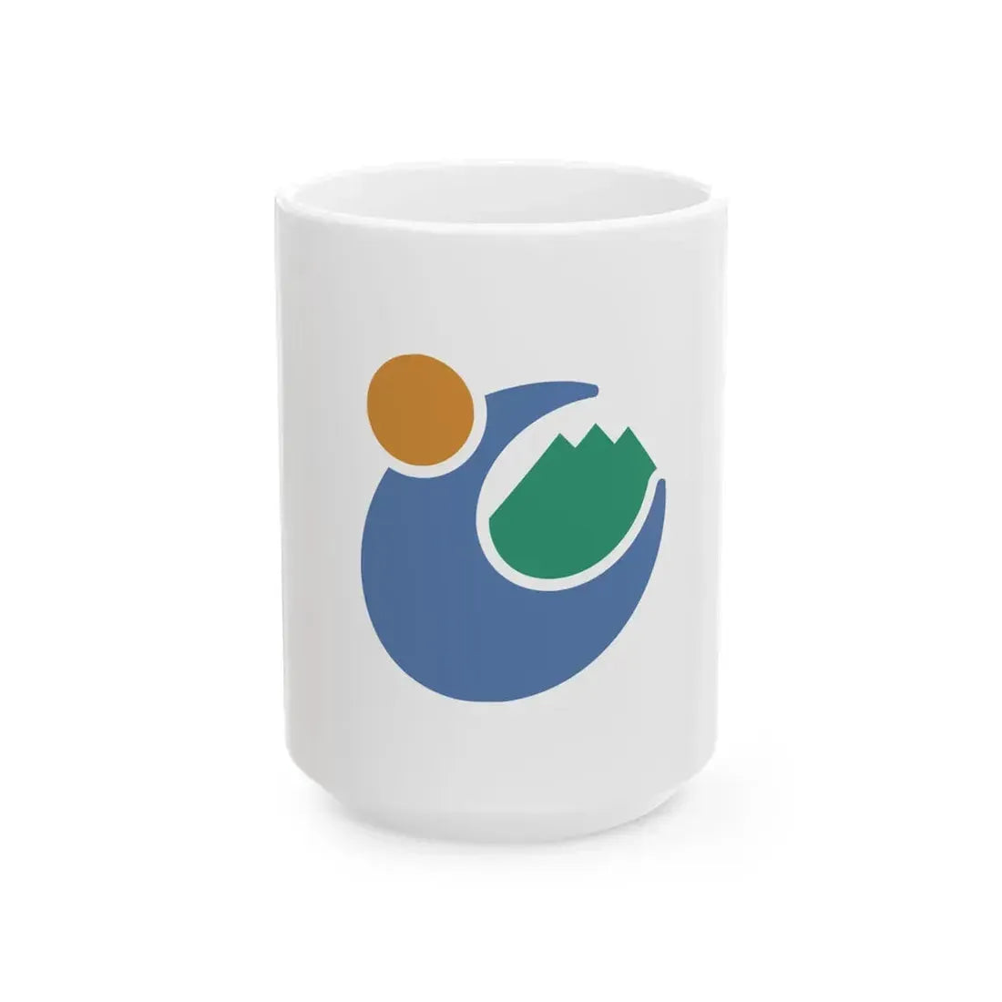Flag of Tomioka Gunma (Japan) White Coffee Mug 15oz - Go Mug Yourself